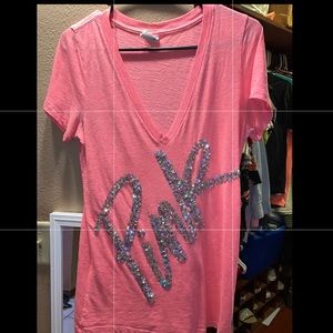 PINK Victoria’s Secret shirt with sequence